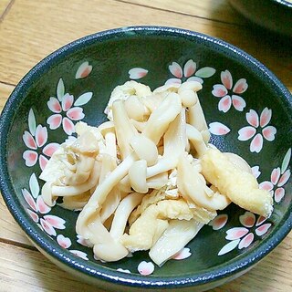 ブナピーとすし揚げの和え物